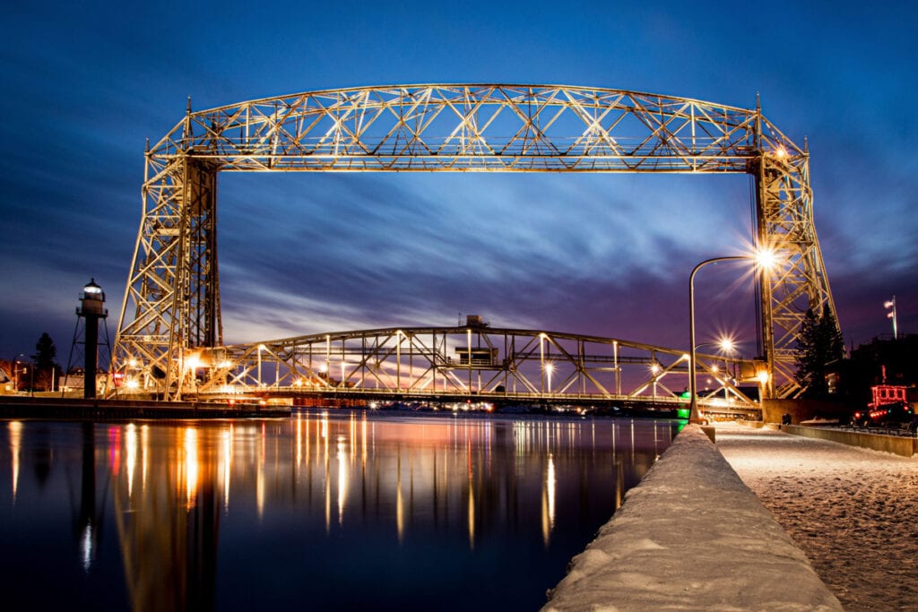 Lift bridge in Duluth, Minnesota