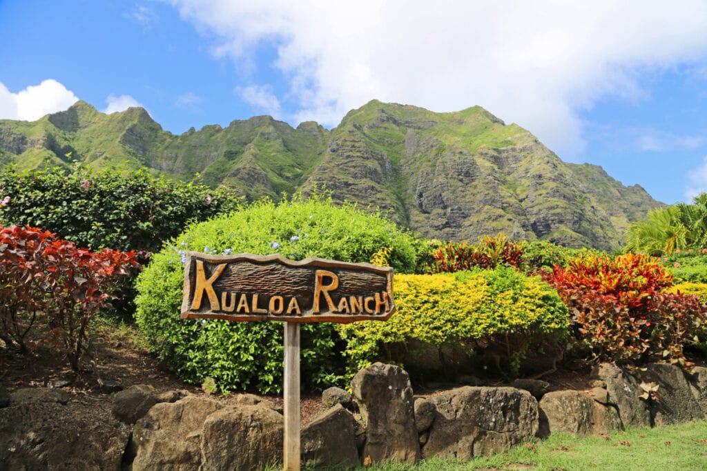 Kualoa Ranch in Oahu, Hawaii
