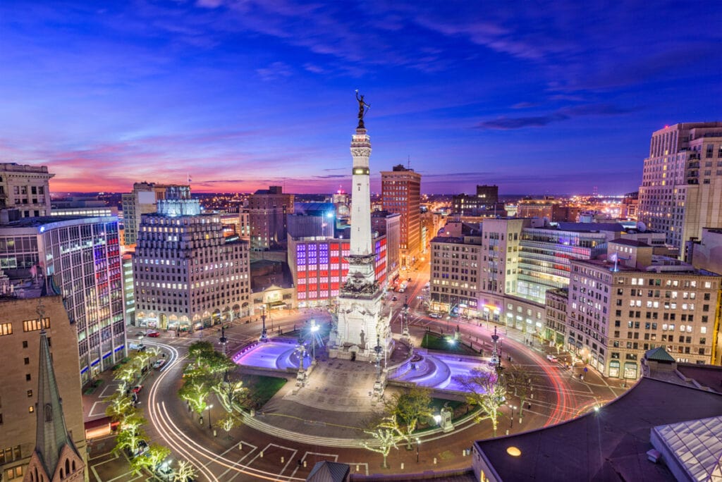 Downtown Indianapolis in Indiana