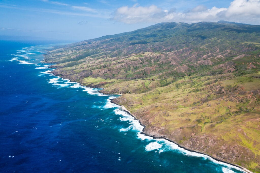 Coastline of Molokai, Hawaii