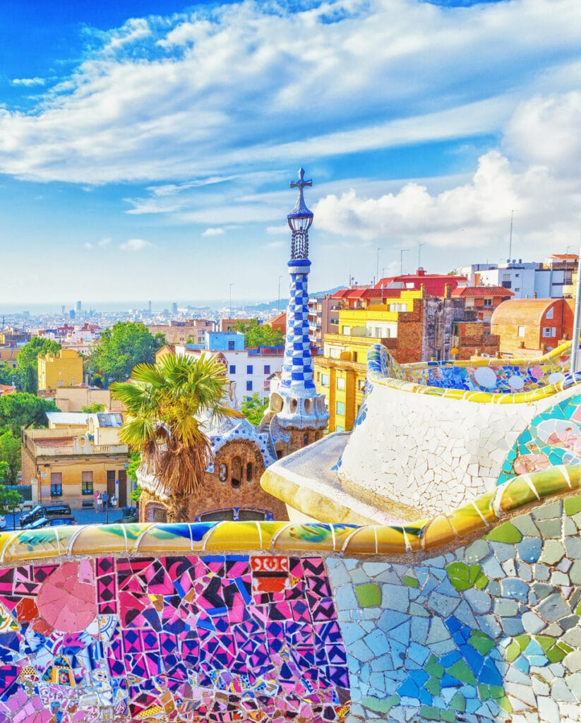 Park Guell in Barcelona Spain 