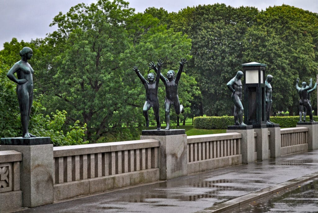 Vigeland sculptures in Frogner Park in Oslo, Norway