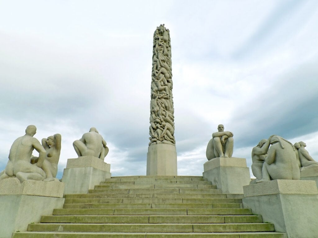 The Monolith, a sculpture by Gustav Vigeland, in Oslo, Norway