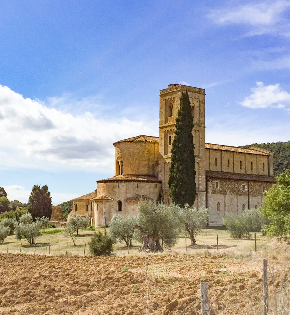 Sant'Antimo Abbey in Tuscany, Italy