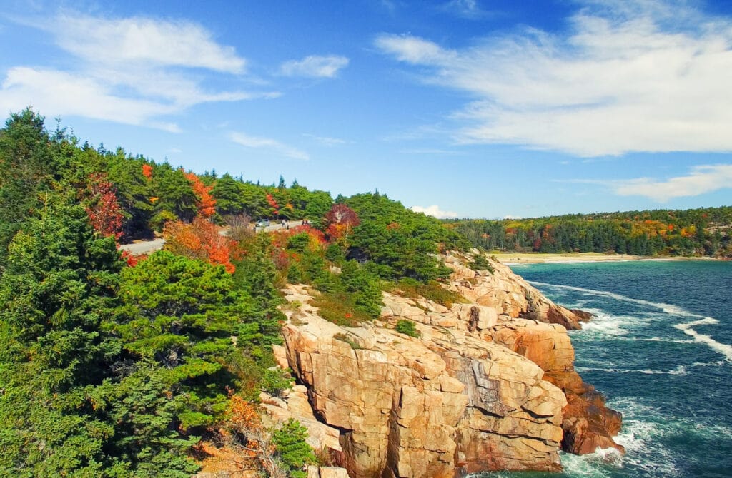 Landscape at Acadia National Park. Acadia National Park in Maine is one of the best national parks to visit in September!