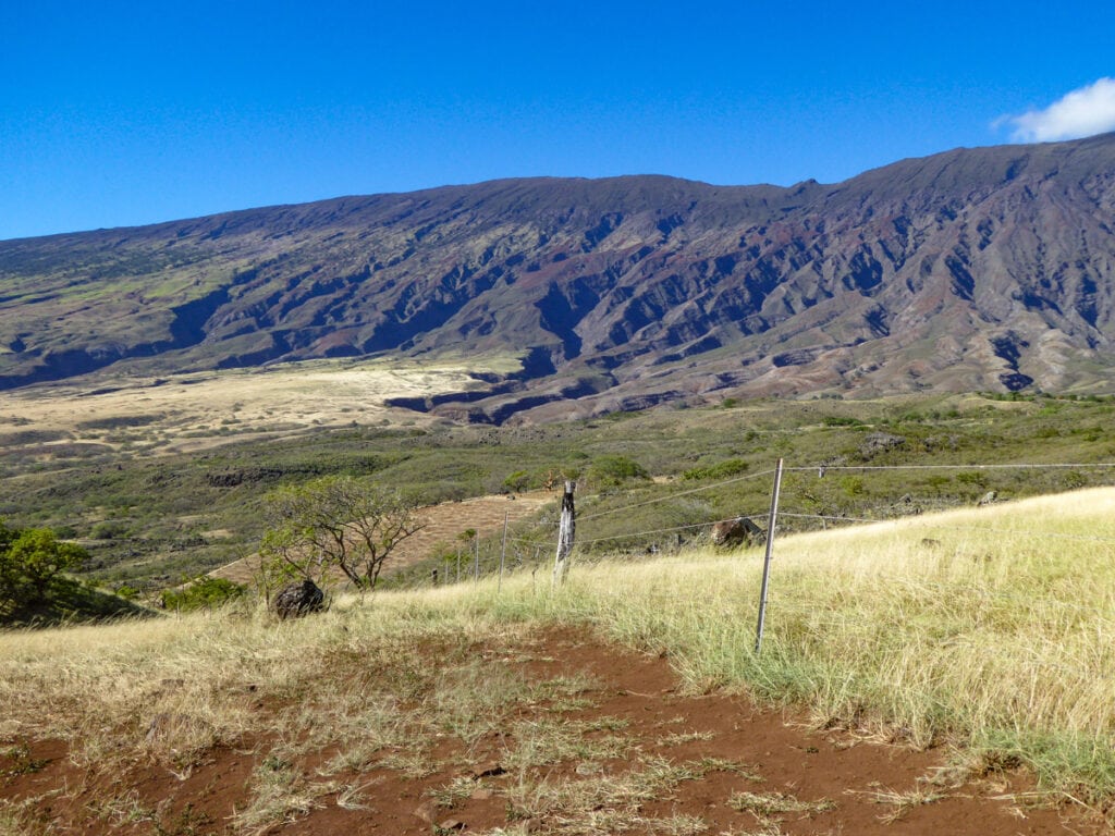 Looking at the back of Haleakala on Maui