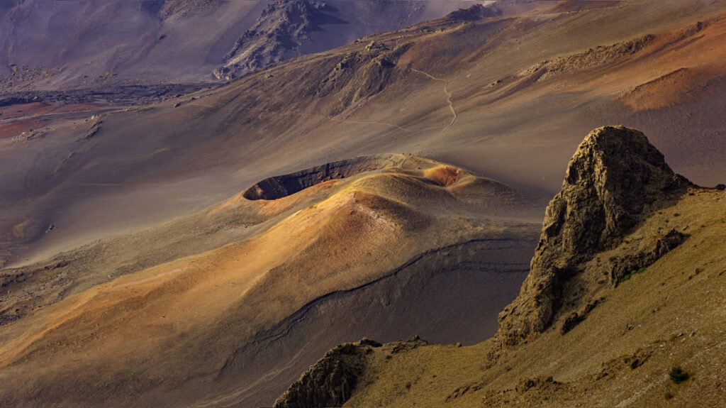 Cinder cone Haleakala Crater Maui