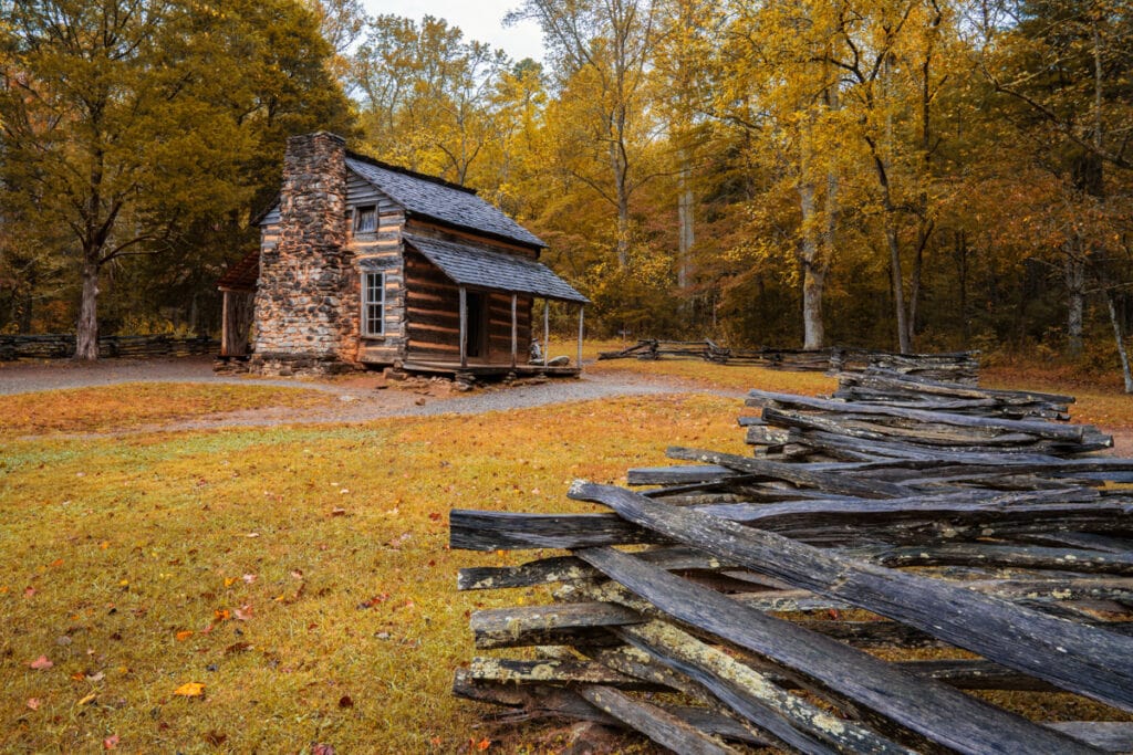 John Oliver Cabin in Great Smoky Mountains National Park, TN and NC