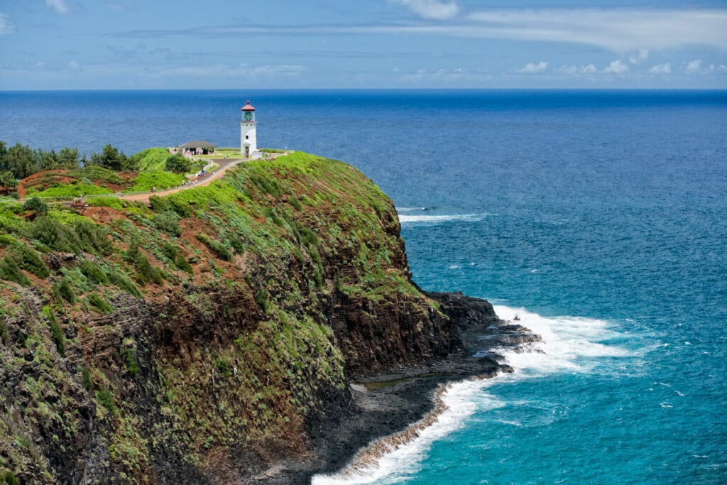 A view of Kilauea Point Lighthouse on Kauai, Hawaii