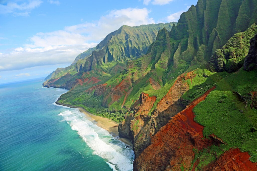 Na Pali Coast, Kauai, is one of the best places to visit in Hawaii.
