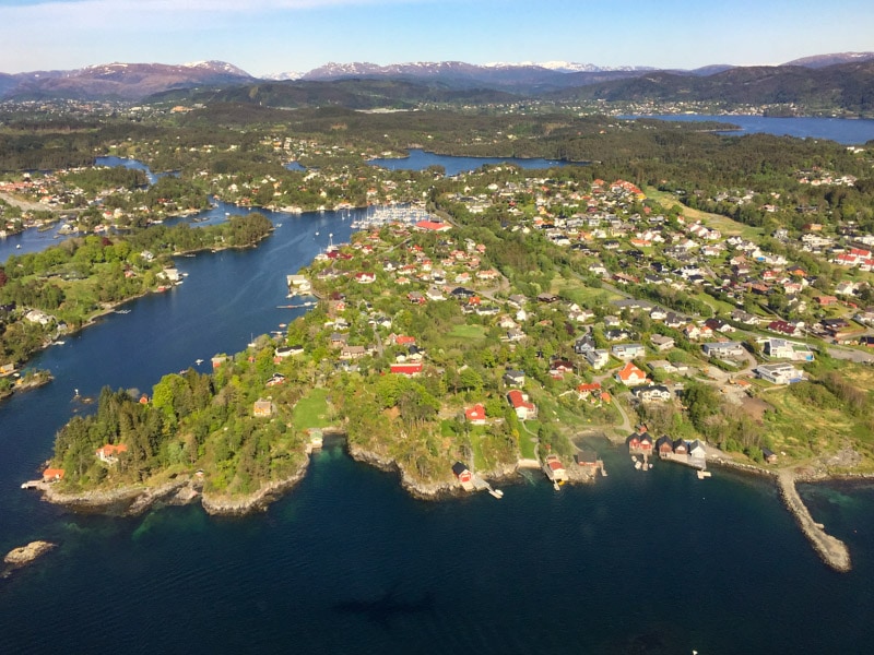 Flying over Norway