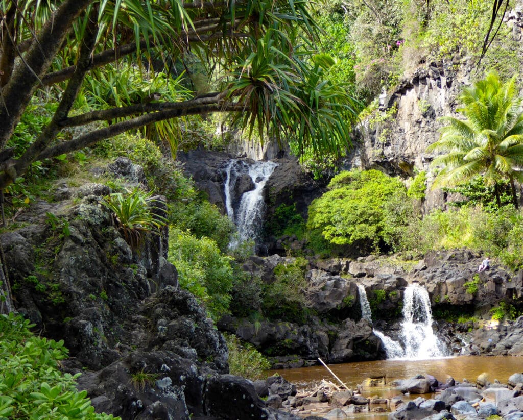 Waterfalls at Oheo Gulch in Maui