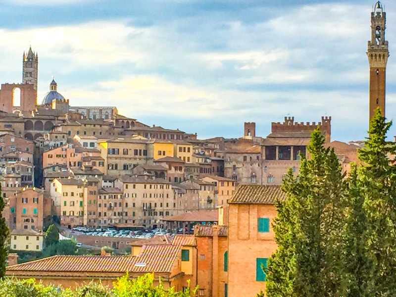 A view of Siena, Italy
