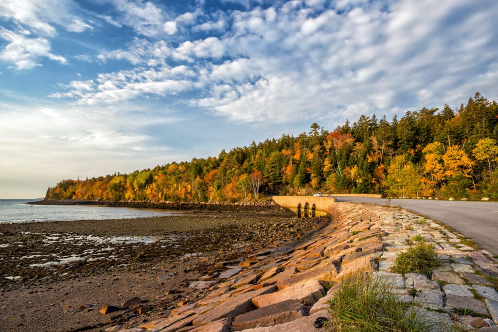 Acadia National Park in Maine offers some of the best fall foliage in the USA.