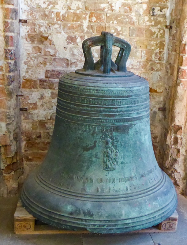 Giant bell at St. Peter's Church in Rostock