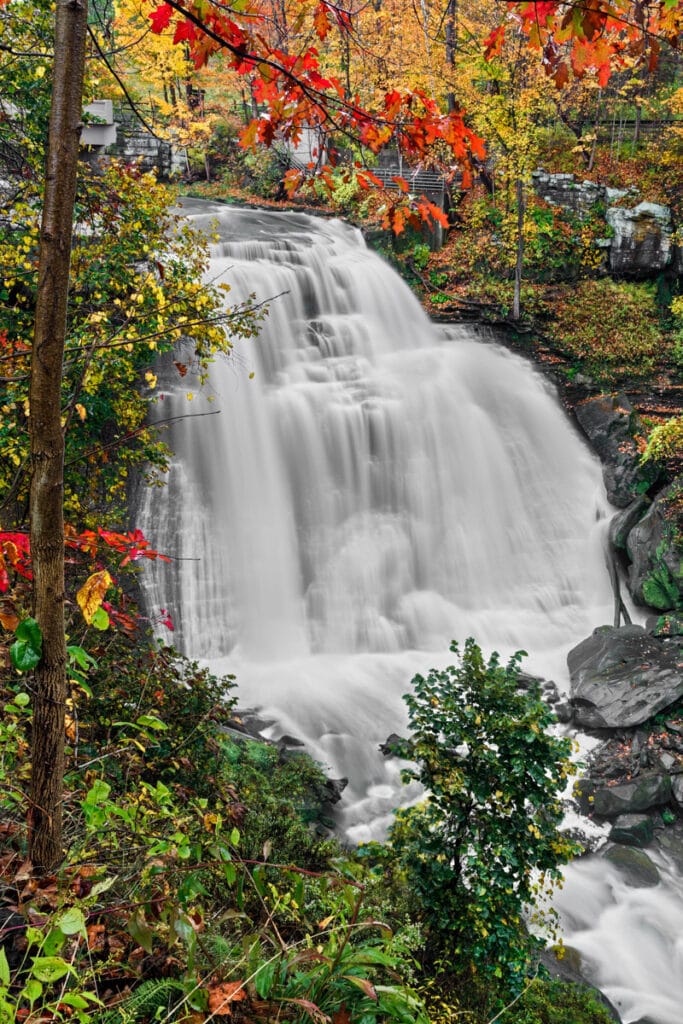 Brandywine Falls in Cuyahoga Valley NP, Ohio, in the fall