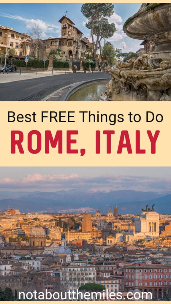 Discover the best FREE things to do in Rome, Italy, from the Spanish Steps and the Trevi Fountain to art in churches, views and more!