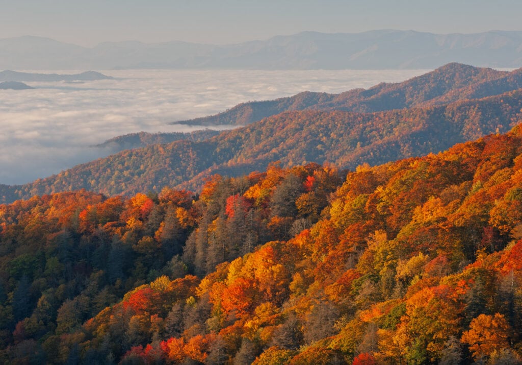 Great Smoky Mountains National Park, Tennessee and North Carolina, in the fall