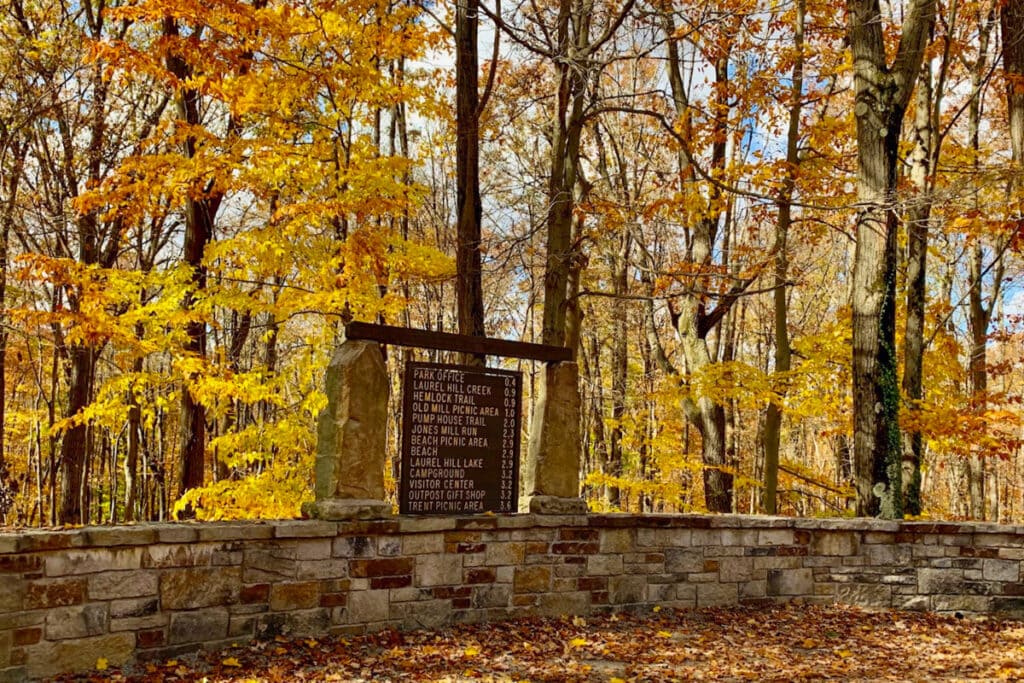 Fall at Laurel Hill State Park in Pennsylvania