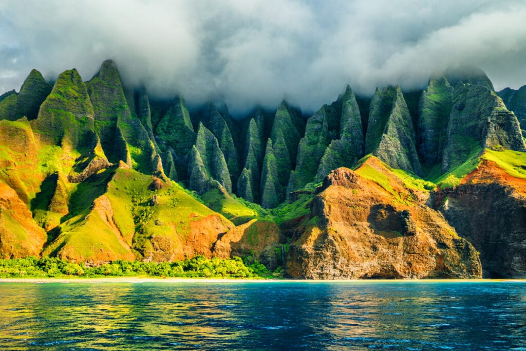 Admiring the beauty of the Na Pali Coast is one of the best things to do in Kauai, Hawaii