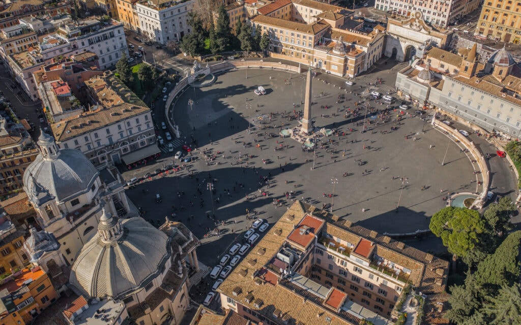 :Piazza del Popolo in Rome Italy