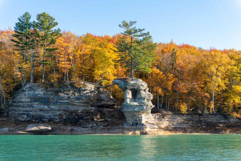 Fall at Pictured Rocks National Seashore in Michigan