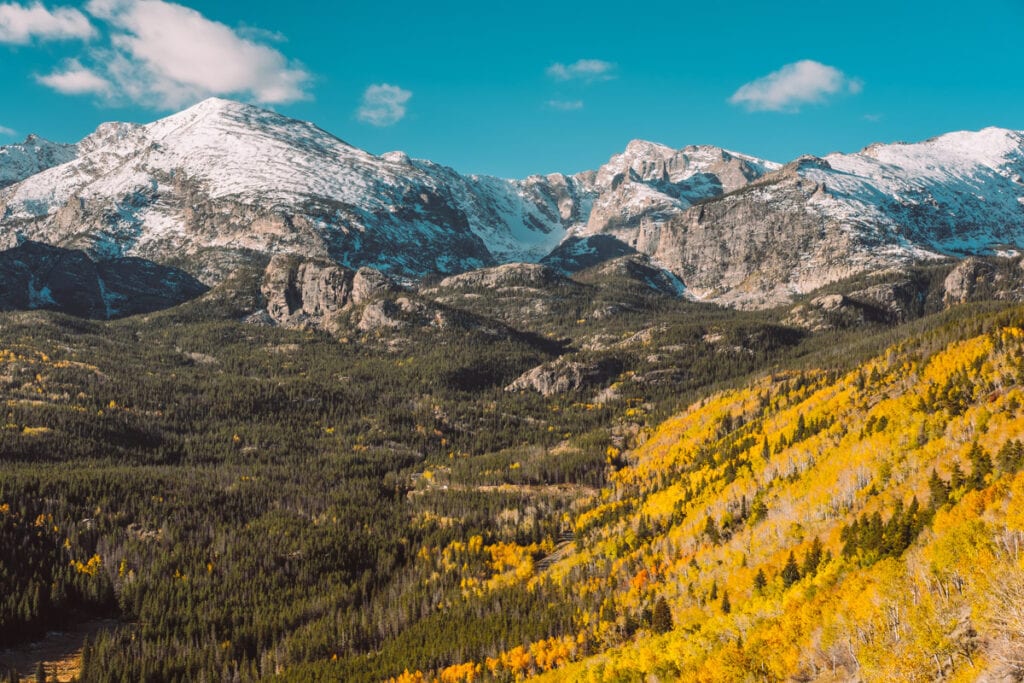 Rocky Mountain NP Colorado in autumn