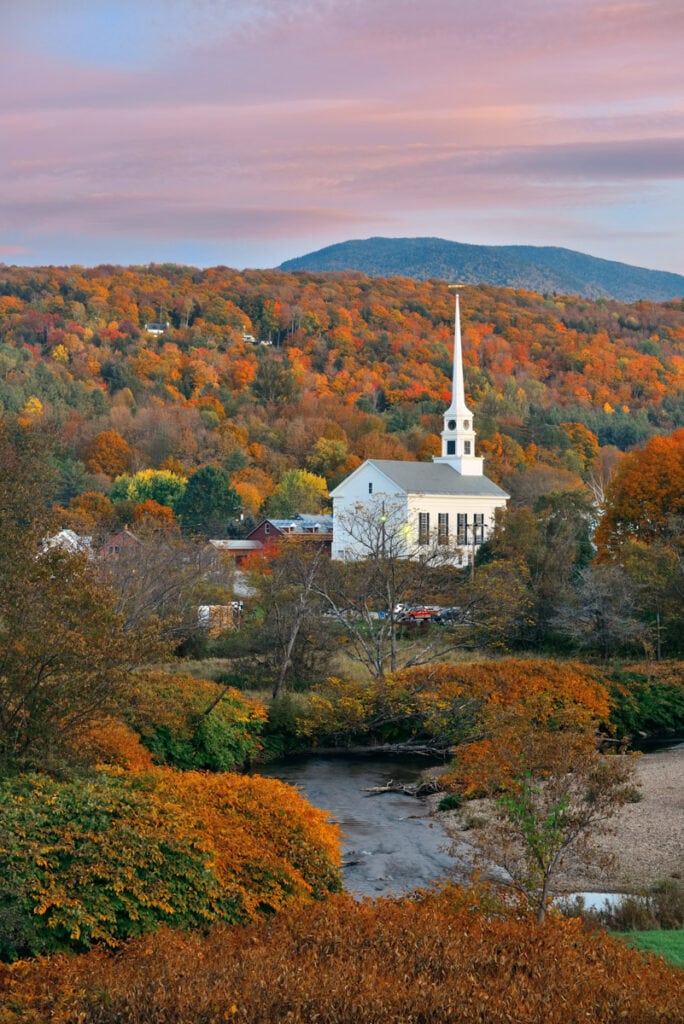 Stowe, VT in the fall
