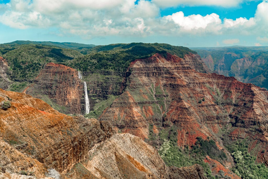 A view of Waimea Canyon in Kauai HI