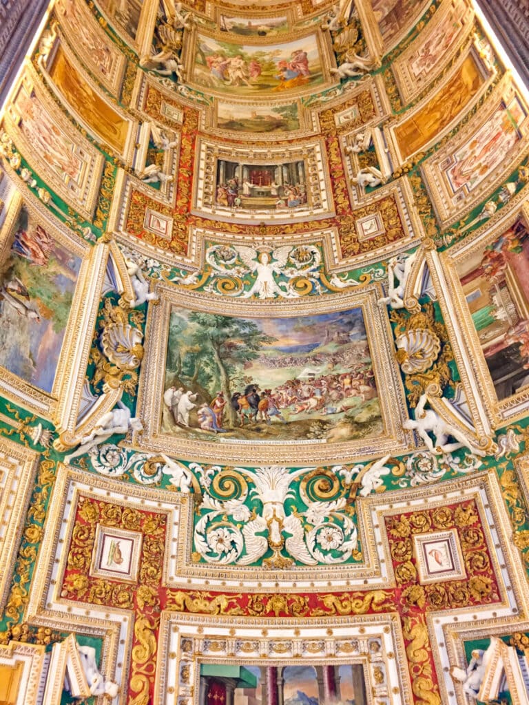 A ceiling at the Vatican Museums