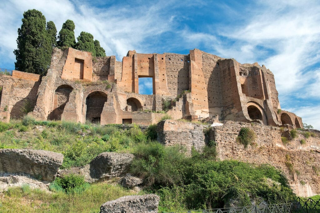 Domus Augustana on Palatine Hill in Rome, Italy