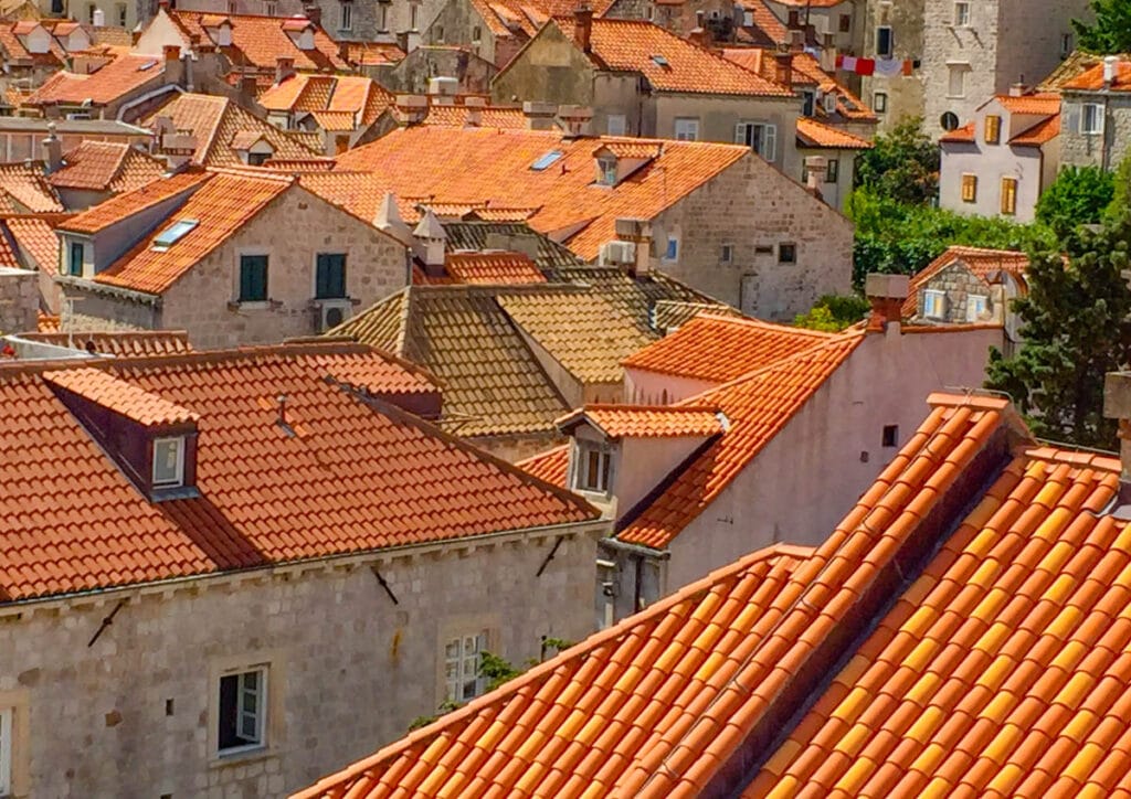 Rooftops of Dubrovnik in Croatia