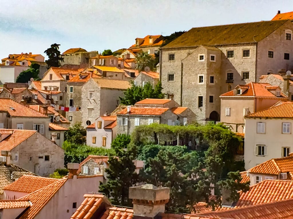 View from City Walls in Dubrovnik, Croatia