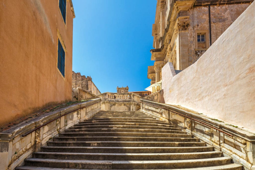 Jesuit Stairs in Old Town Dubrovnik, Croatia