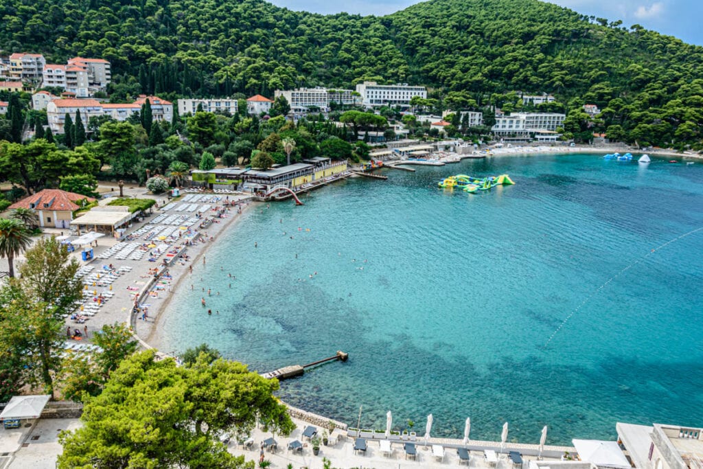 Lapad Beach near Dubrovnik, Croatia