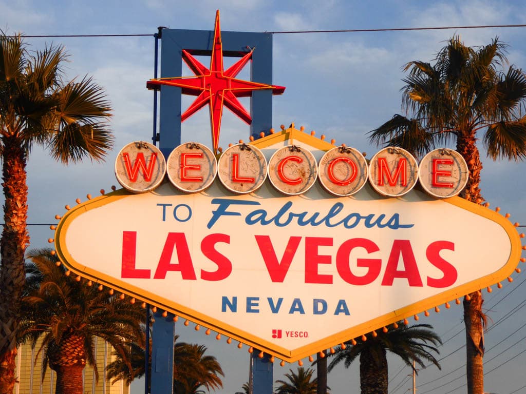 Las Vegas Sign on the Strip in Vegas, Nevada