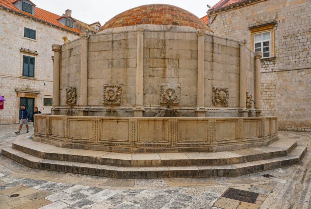 The Large Onofrio Fountain in Old Town Dubrovnik