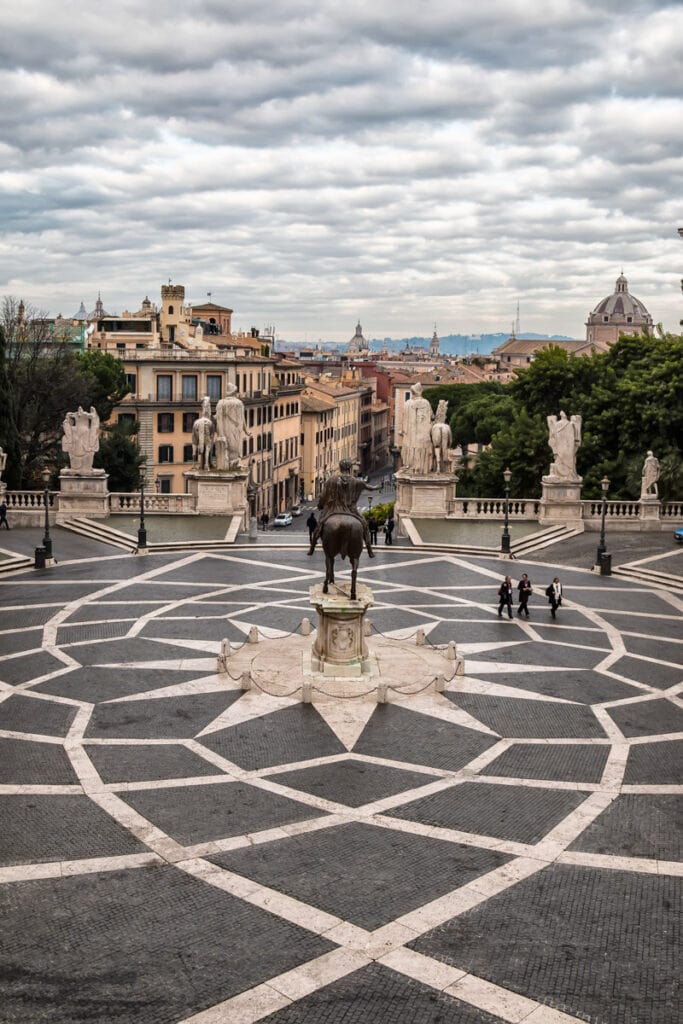The Capitoline Square in Rome, Italy