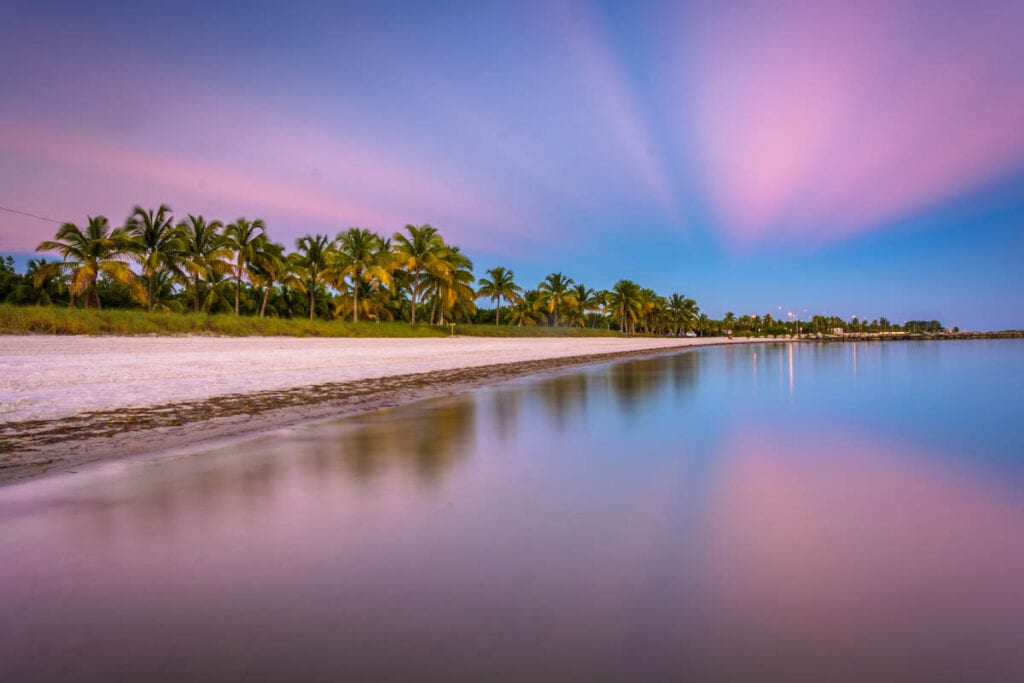 Smathers Beach in Key West, Florida