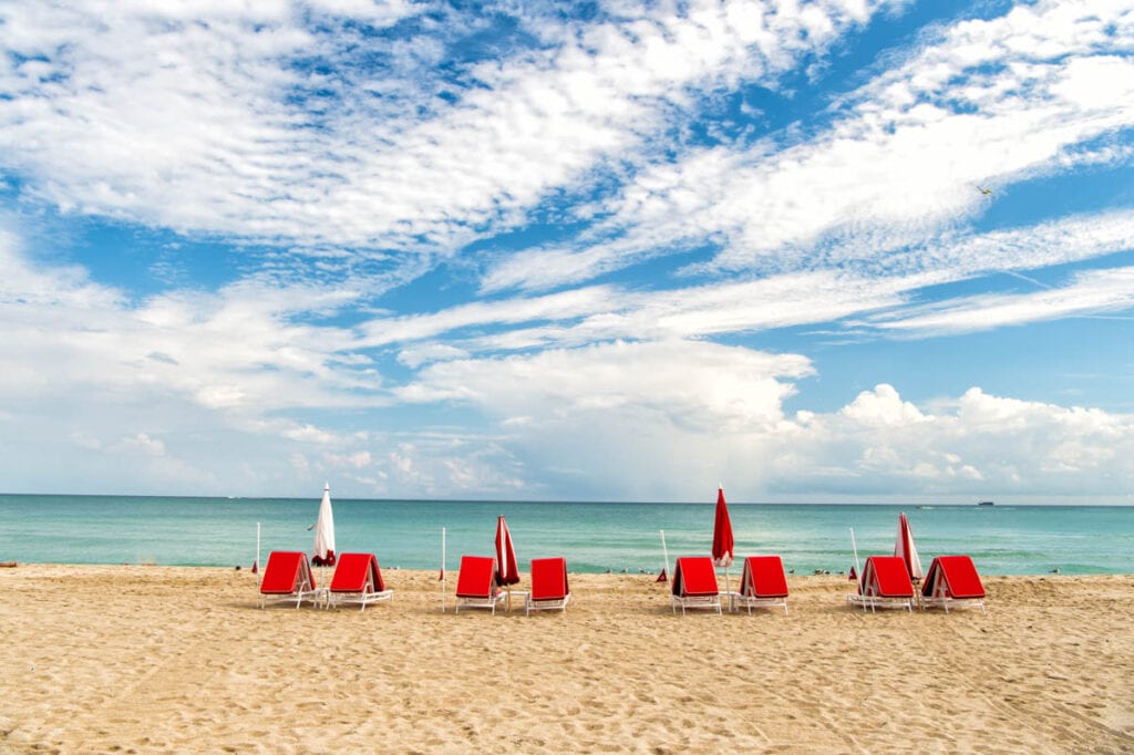 South Beach in Miami Florida is one of the top beach getaway spots in the US!
