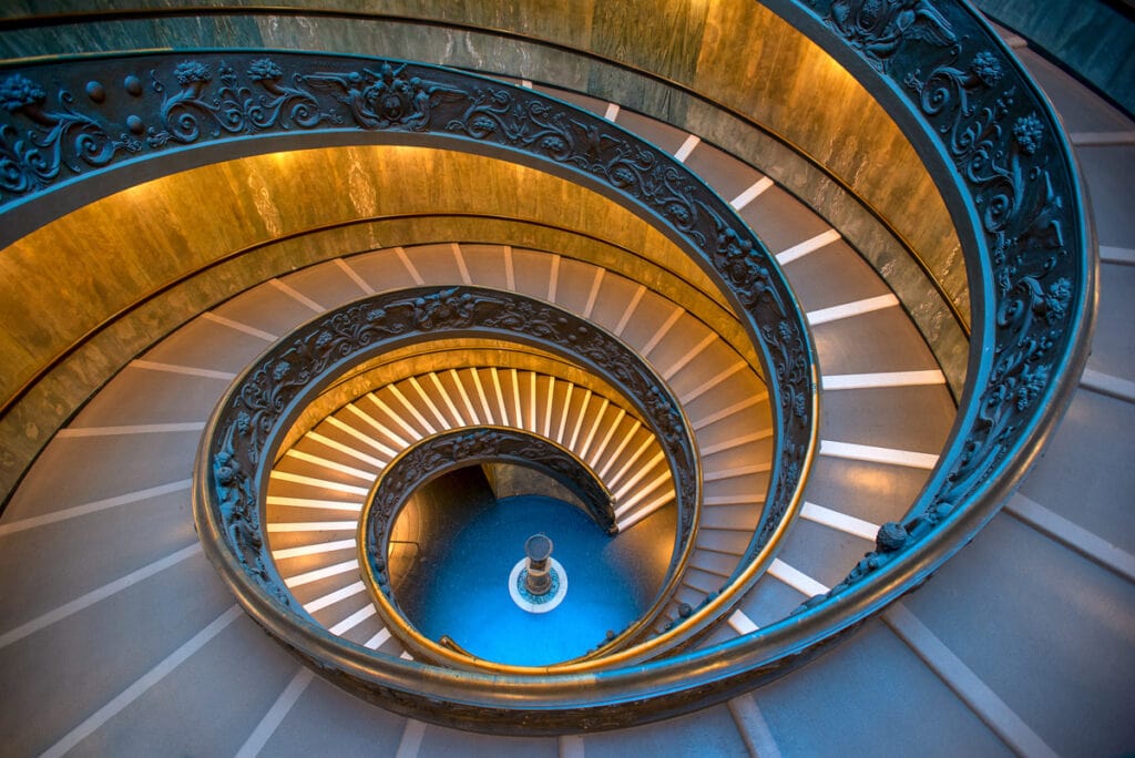 The Spiral Staircase at the Vatican Museums in Vatican City