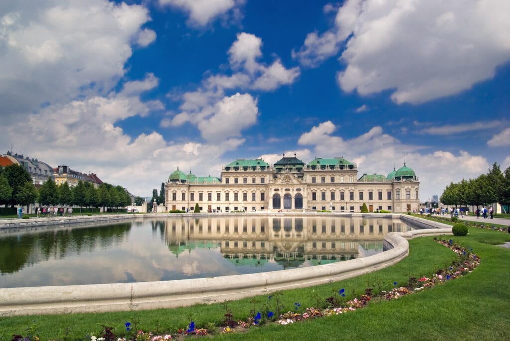 The Belvedere in Vienna Austria