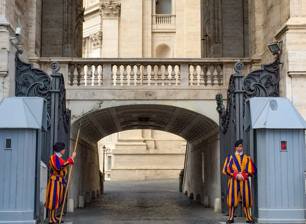Guards at the Vatican
