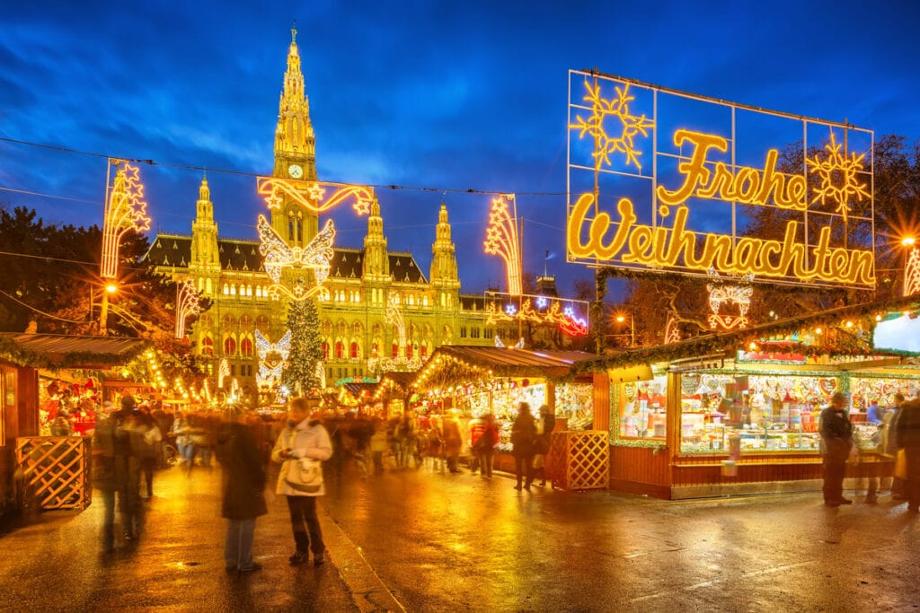 Vienna Rathaus Christmas Market in Austria