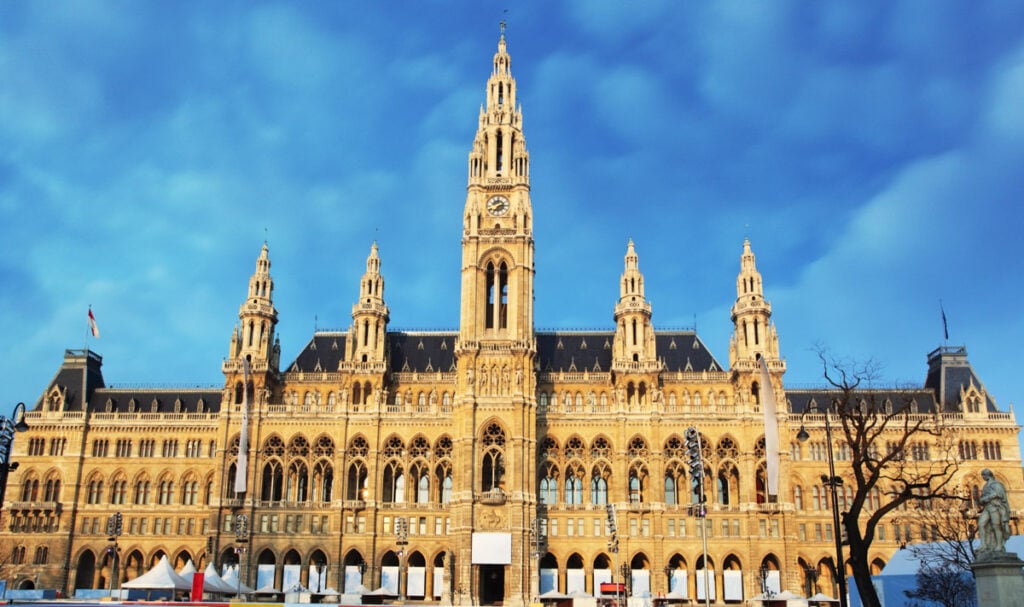 Vienna's stunning City Hall in Austria