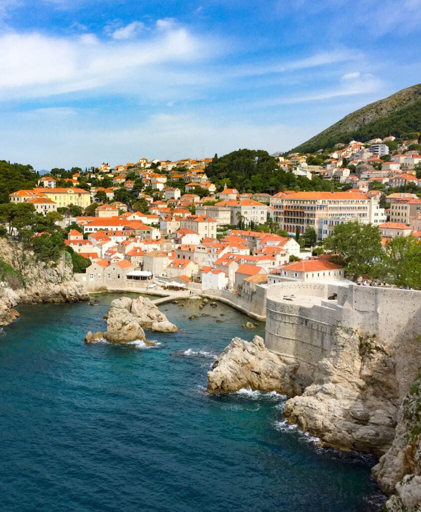 A view from the Walls of Dubrovnik in Croatia