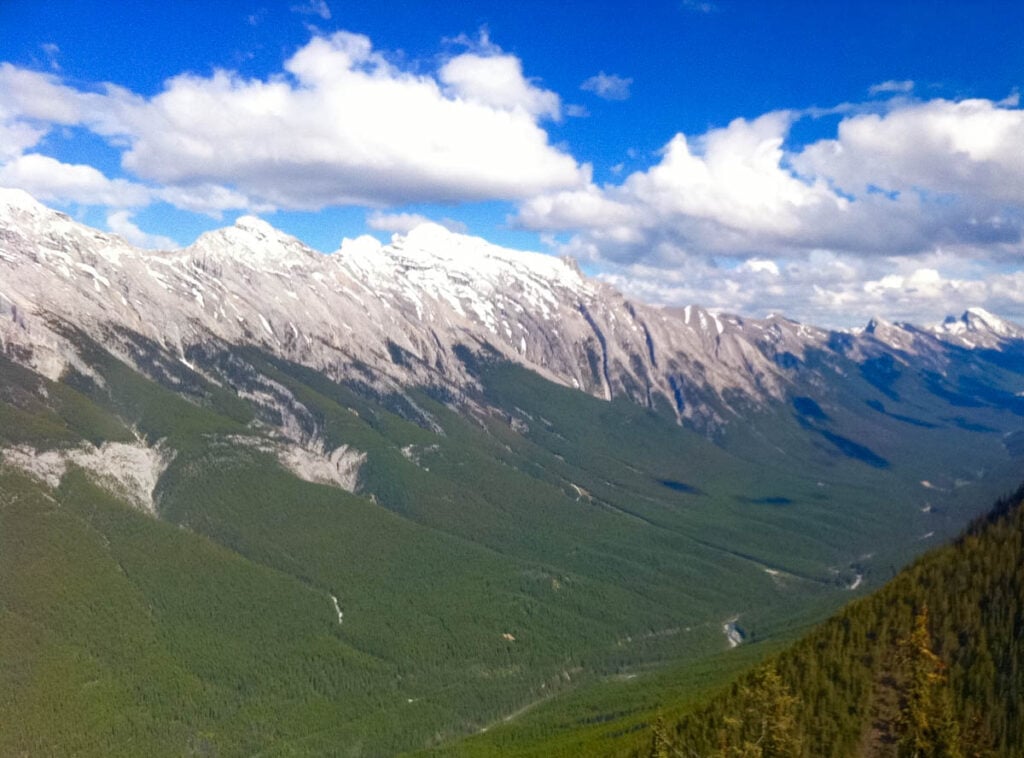A view from the Banff Gondola in Banff, Canada