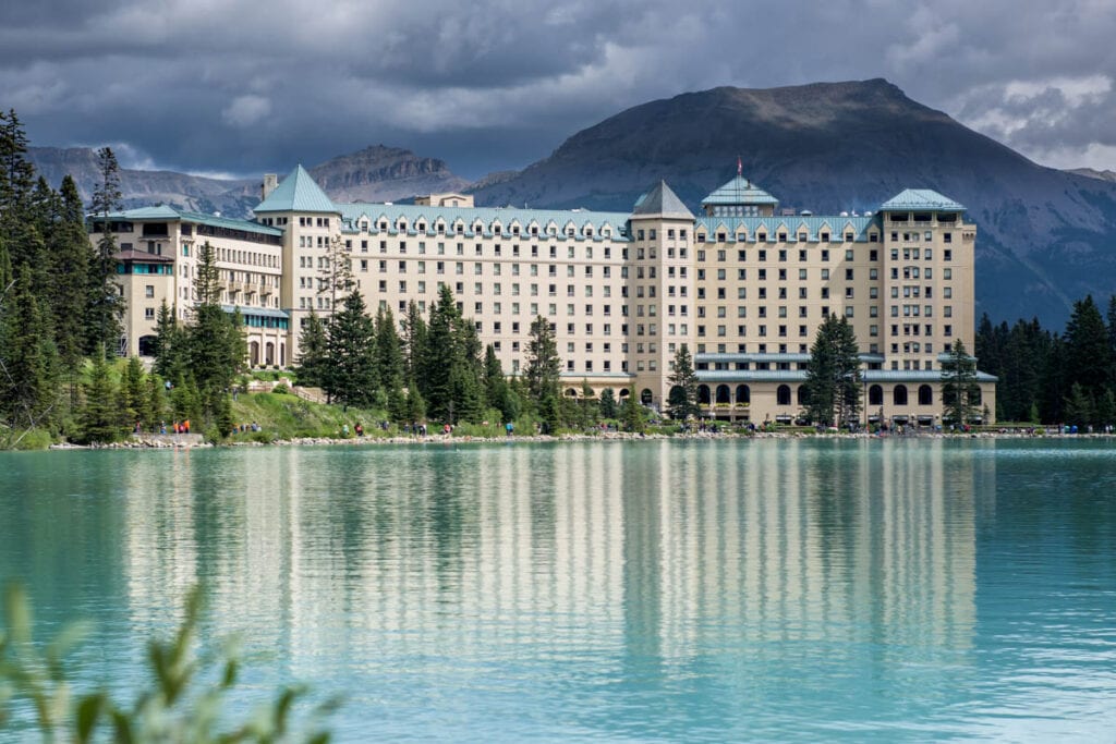 The Fairmont Chateau Lake Louise Hotel in Lake Louise Canada