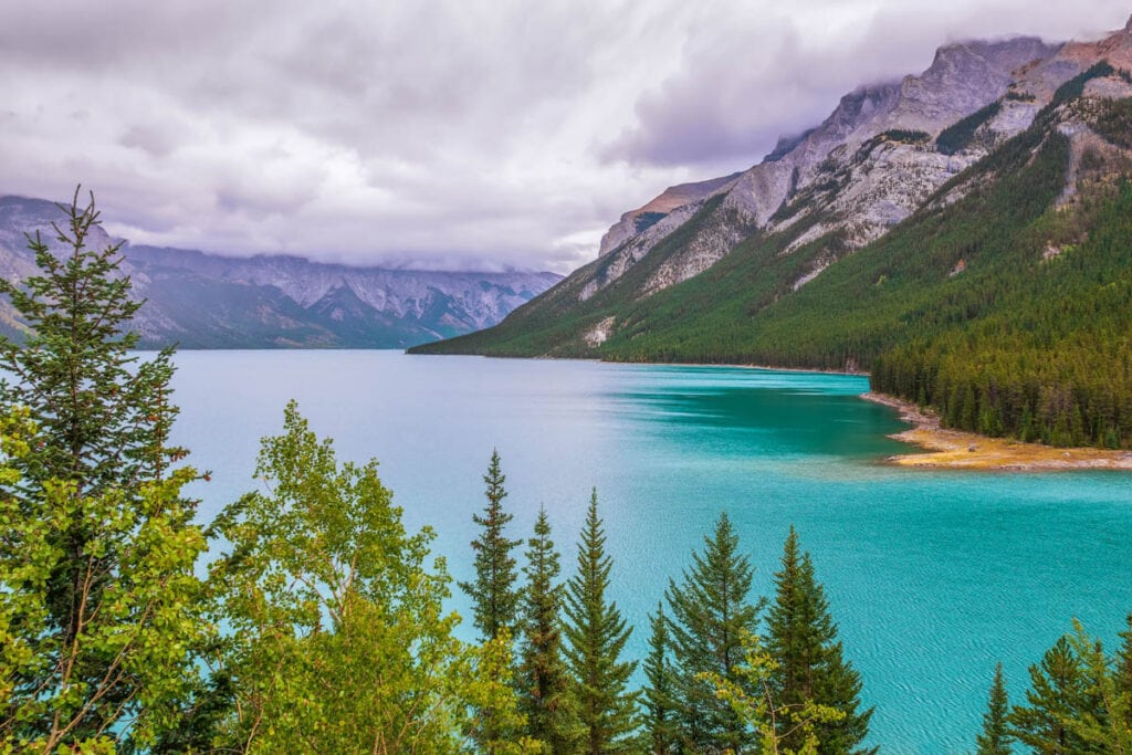 Lake Minnewanka in Banff, Canada