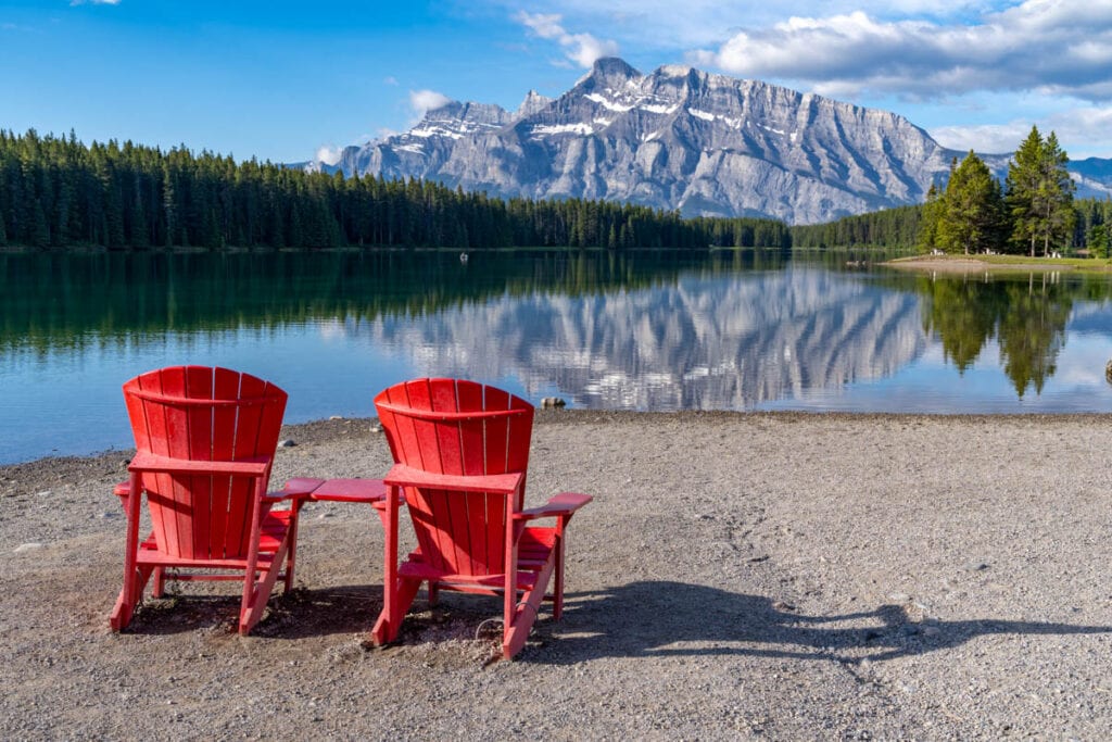 Two Jack Lake in Banff, Canada